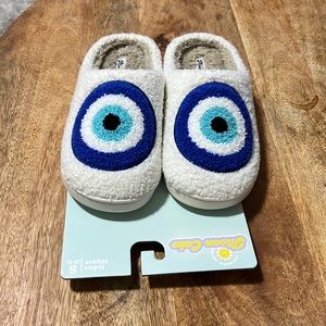 Evil Eye Moon Cake Ladies Slippers Small Size (5-6)